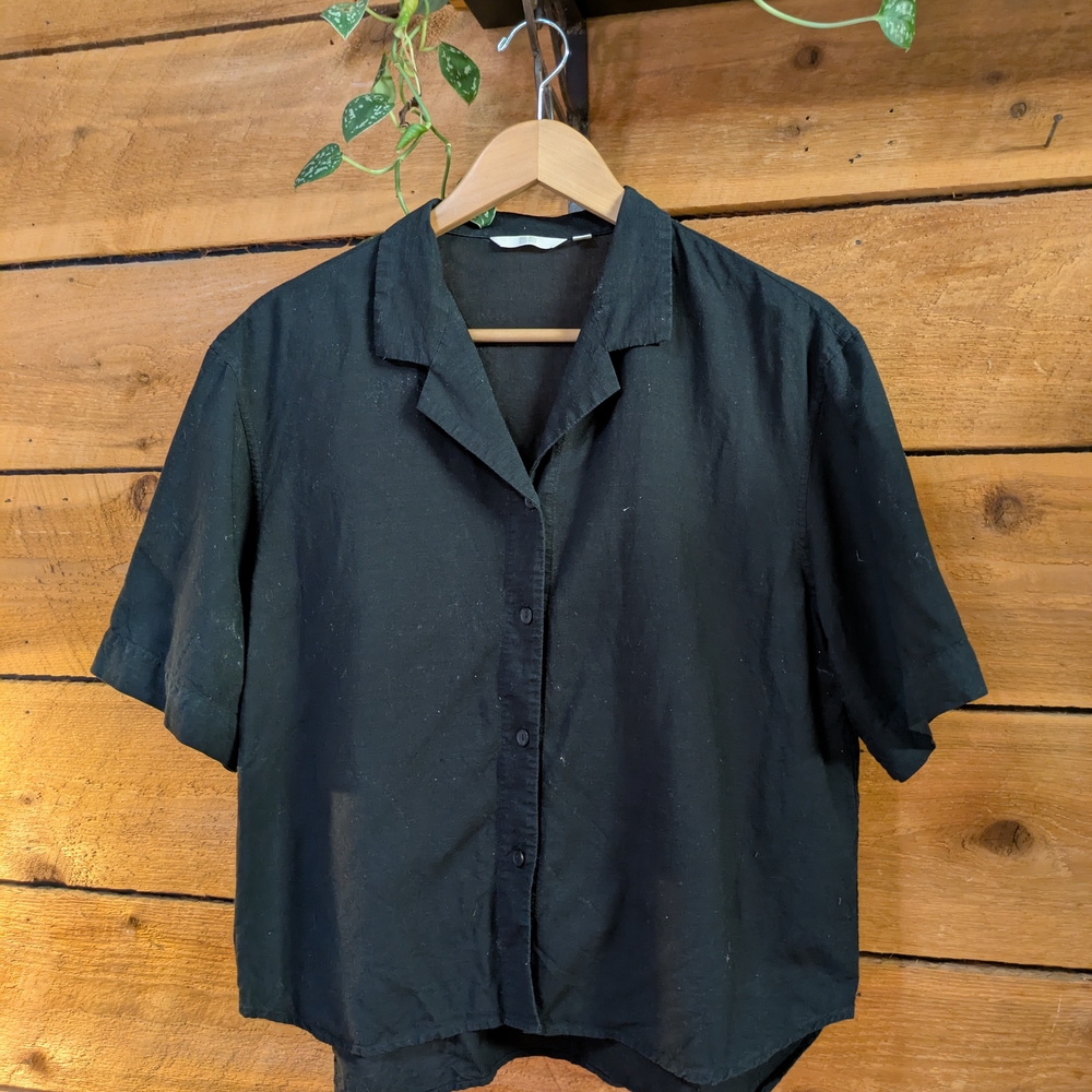 Uniqlo Boxy Cropped Blouse